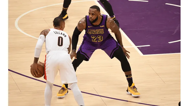 Damian Lillard y LeBron James (Getty Images)