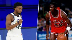 Donovan Mitchell y Michael Jordan (Getty Images)