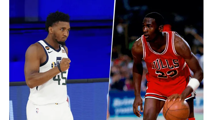 Donovan Mitchell y Michael Jordan (Getty Images)