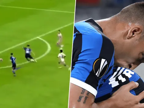 ¡Intratable! Desde afuera del área, Lautaro Martínez liquidó el partido con un golazo