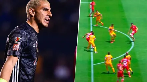 La reacción de Guzmán al polémico gol de Triverio