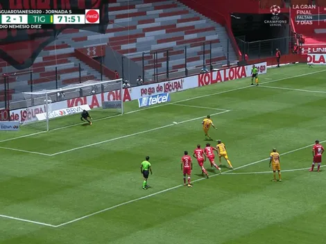 Doblete para Gignac: de penal, Tigres iguala 2-2 ante Toluca