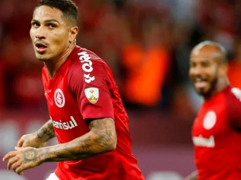 Paolo Guerrero metió gol de volea con el Inter de Porto Alegre