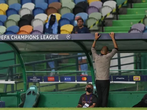 Completamente desolado: la reacción de Guardiola tras el errado de Sterling