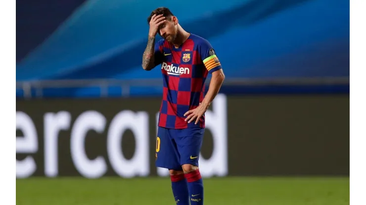 La tristeza absoluta de Lionel Messi.