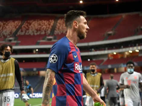 Destrozado: la foto de Messi en el vestuario tras el 2-8 del Barcelona