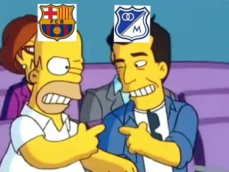 Al Barcelona le clavaron 8 y todos los memes apuntan a Millonarios