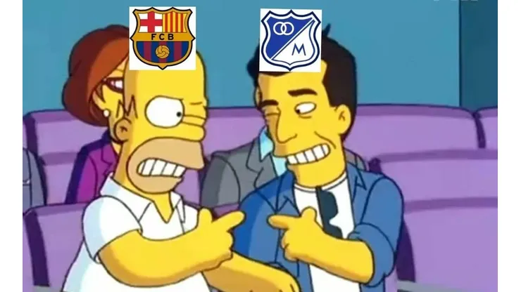 Al Barcelona le clavaron 8 y todos los memes apuntan a Millonarios