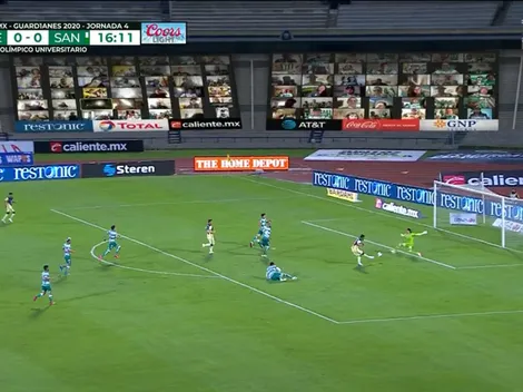 Roger Martínez adelantó al América ante Santos en CU