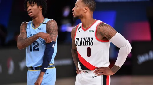Ja Morant y Damian Lillard (Getty)