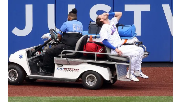 Jeff McNeil y la jugada del heroico out (Getty Images)