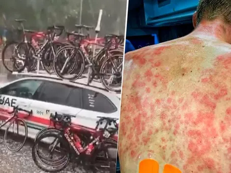 Infernal granizada machacó a ciclistas de la Critérium du Dauphiné