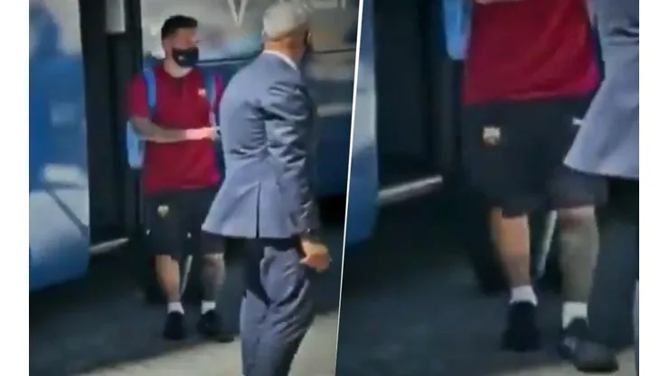 Preocupante: el video de Messi bajando del micro a un día del partido con Bayern Múnich