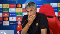 A Setién le preguntaron si Lewandowski está al nivel de Messi y ni dudó