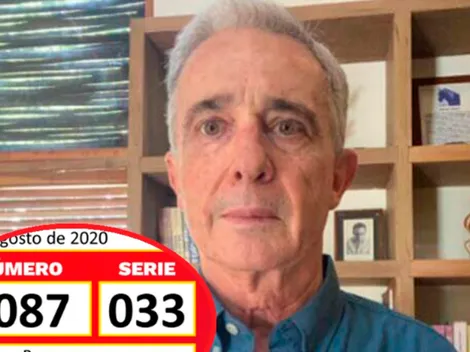 Qué viva Colombia: cayó la lotería con el número de preso de Álvaro Uribe