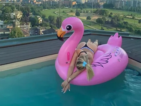 Wanda Nara se puso un vestido sin nada abajo y se comparó con una ranita