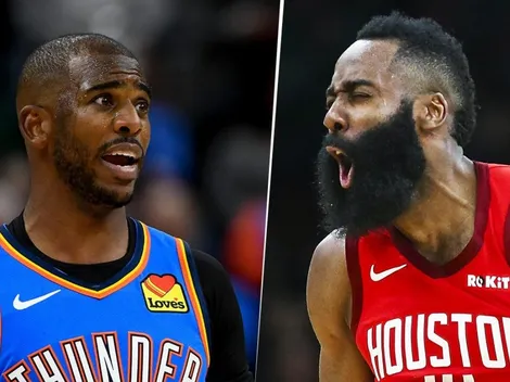 Thunder-Rockets chocarán en Playoffs: la historia entre Paul y Harden
