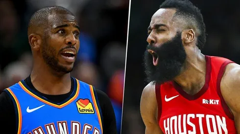 Chris Paul y James Harden (Getty)