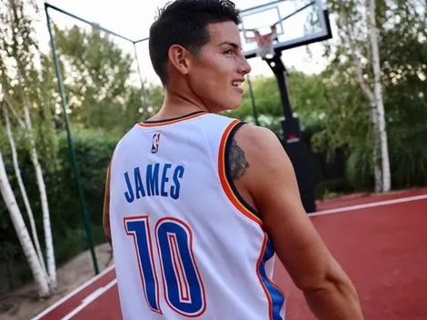 James Rodríguez ahora es analista de la NBA y lo busca la cuenta oficial