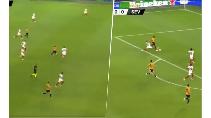 Es una locura: la corrida de Adama Traoré que terminó en penal para Wolves