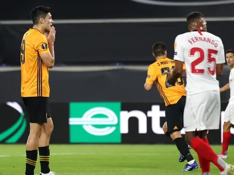 Wolves perdió con Sevilla y se terminó el sueño de Raúl Jiménez