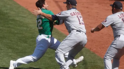 Se hizo oficial la sanción a Ramón Laureano por la pelea con los Astros (Getty Images)