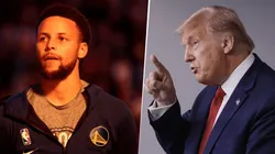 Stephen Curry y Donald Trump (Getty Images)