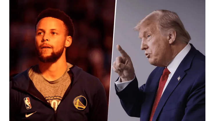 Stephen Curry y Donald Trump (Getty Images)