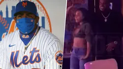 Yoenis Cespedes se bajo de la temporada por el coronavirus (Getty y TMZ Sports)