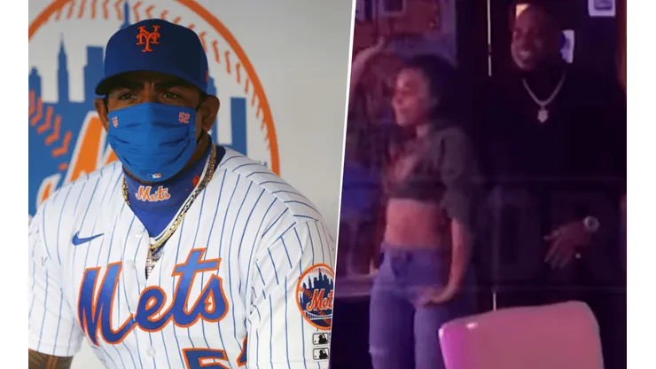 Yoenis Cespedes se bajo de la temporada por el coronavirus (Getty y TMZ Sports)
