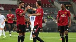 El festejo de Manchester United.