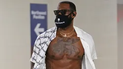 LeBron James en la previa al juego de los Lakers (Getty Images)