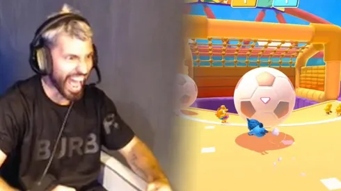 Lo gritó como en el City: el Kun metió el gol de oro en Fall Guys