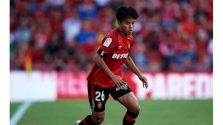 Takefusa Kubo durante su paso por Mallorca.