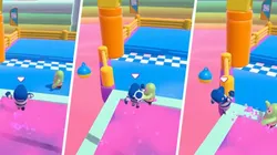 Eso no se hace: lo esperó en la meta y lo tiró a la lava rosa de Fall Guys