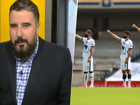 Álvaro Morales rebajó a Pumas y se burló del Goya