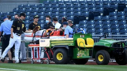 Phillip Evans, primera base de los Pirates (Getty Images)