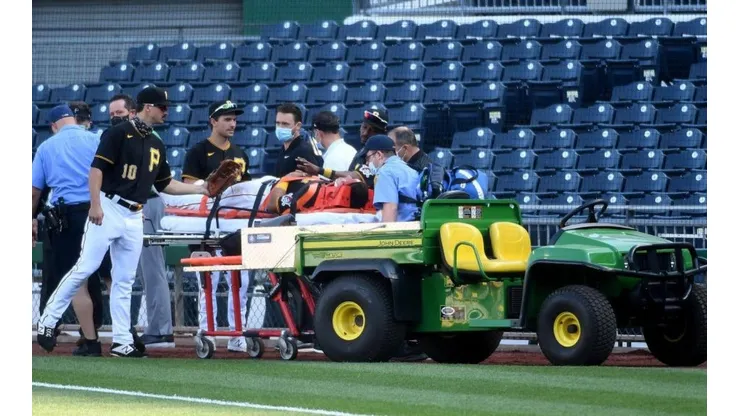 Phillip Evans, primera base de los Pirates (Getty Images)