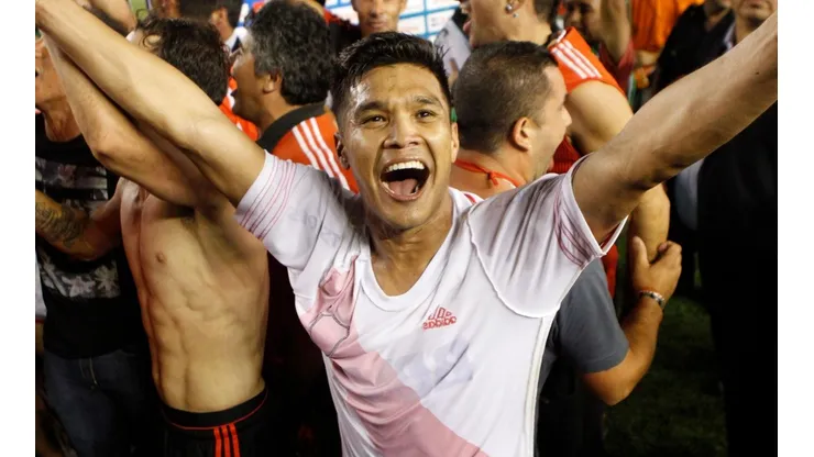 Teo Gutiérrez luego de una eliminación a Boca.