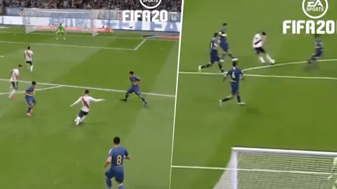 Una belleza: Conmebol simuló el gol de Quintero a Boca en el FIFA 20
