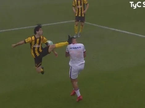 Fútbol uruguayo en todo su esplendor: Britos metió un planchazo a la cabeza y vio la roja