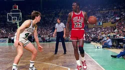Danny Ainge y Michael Jordan (Getty Images)