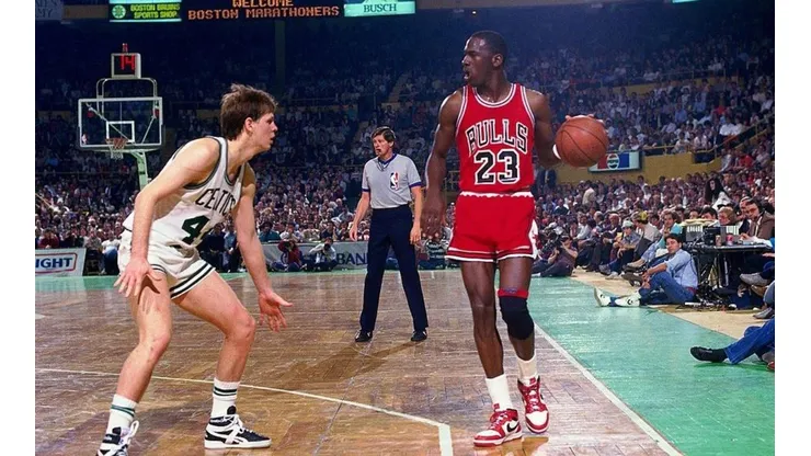 Danny Ainge y Michael Jordan (Getty Images)