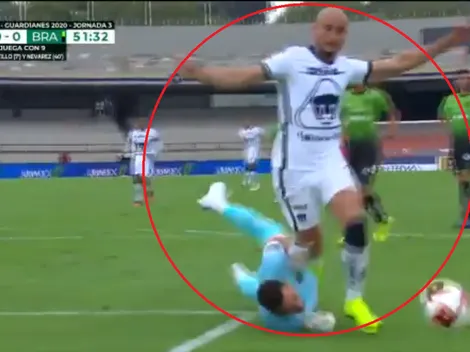 ¿Se tiró? El polémico penal que le cobraron a Pumas UNAM