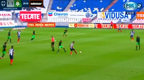 El motivo de la extraña toma de Fox Sports en el primer tiempo de Rayados y Santos