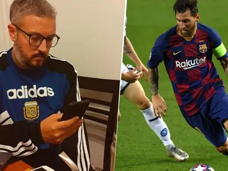 El tuit irónico de Carrozza tras el golazo de Messi: "Estás enfermo enano, vestite"