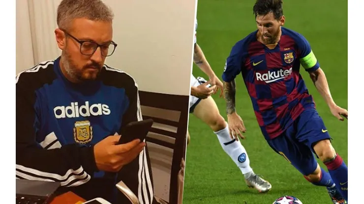 El tuit irónico de Carrozza tras el golazo de Messi: "Estás enfermo enano, vestite"