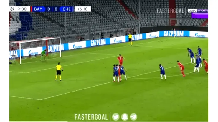 El penal de Robert Lewandowski.