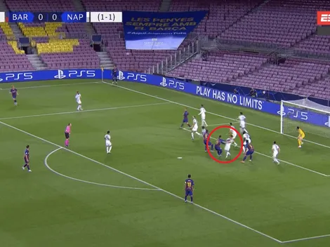 Lenglet metió un empujón bárbaro, se hizo el espacio y puso el 1-0