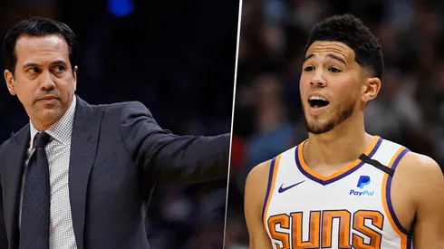 Spoelstra y Booker (Getty)